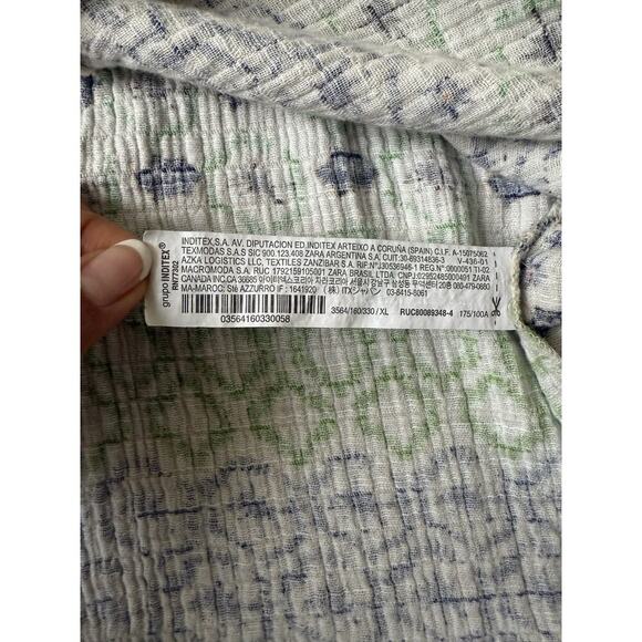 Zara Cropped Tank Top Woman’s Beach Vacation Linen Blend Size Extra Large - Picture 7 of 7